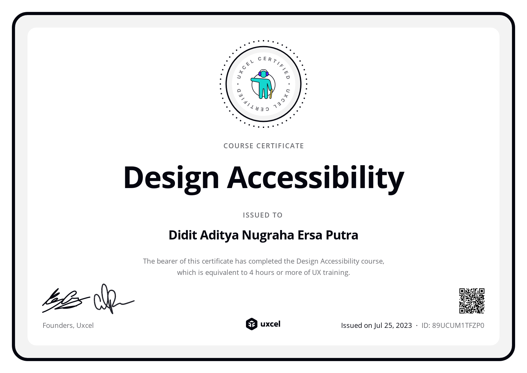 Didit Aditya Nugraha Ersa Putra's certificate